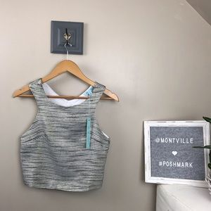 NWT She + Sky Small Sleeveless Lined Crop Top